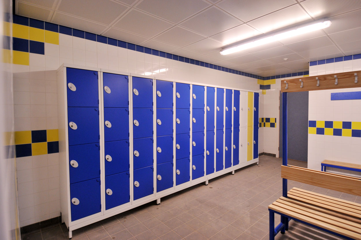 the gym lockers